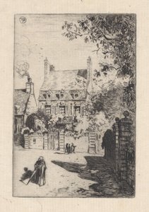 In den Provinzen - Das Haus von Orléans Valognes, 1860-98 von Felix Hilaire Buhot