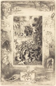Die Diligence von Beaucaire von Felix Hilaire Buhot