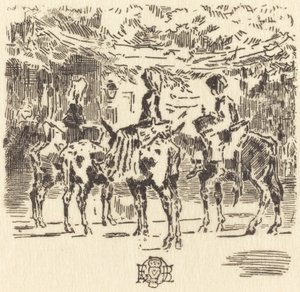 Die kleinen Esel von Luchon von Felix Hilaire Buhot