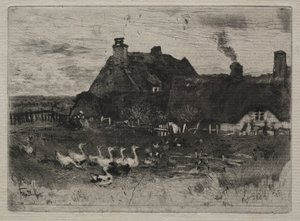 Reetgedeckte Hütten, 1878
