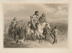 Grenzschurken, die Kansas überfallen von Felix O. C. Darley