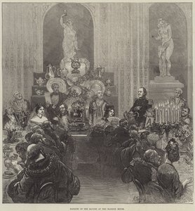 Bankett der Bürgermeister im Mansion House von Felix Regamey