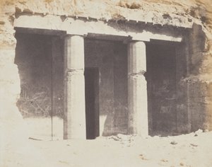 Felsengrabarchitektur - Grab von Khnumhotep, Beni-Hasan von Félix Teynard
