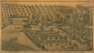 Das Eigentum von John P. und Catharina Schuring, Franklin Town, Allegheny County, Pennsylvania
