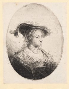 Junge Frau mit Hut von Ferdinand Bol