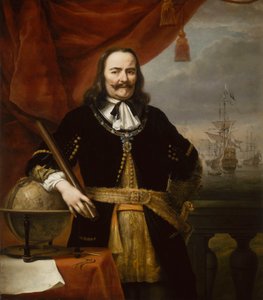 Michiel Adriaenszoon de Ruyter, Generalleutnant-Admiral der Vereinigten Provinzen (1607-1676) von Ferdinand Bol