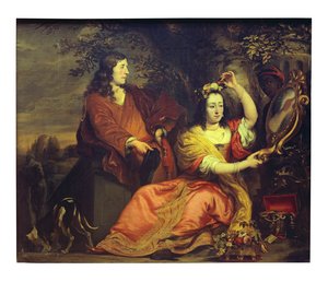 Porträt von Pieter de la Court und seiner Frau von Ferdinand Bol