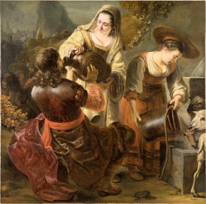Rebekka und Eliezer am Brunnen, ca. 1645