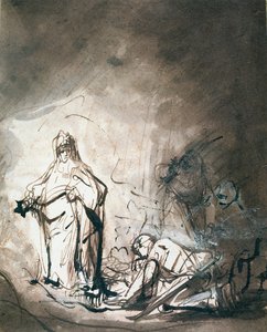 Saul und die Hexe von Endor von Ferdinand Bol