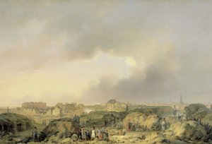 Die Zitadelle von Antwerpen kurz nach der Belagerung vom 19. November bis 23. Dezember 1832 und der Kapitulation der niederländischen Garnison an die Franzosen
