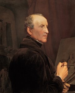 Selbstporträt vor der Staffelei von Ferdinand Georg Waldmuller