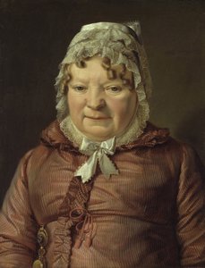 Porträt der Mutter von Hauptmann von Stierle-Holzmeister von Ferdinand Georg Waldmuller