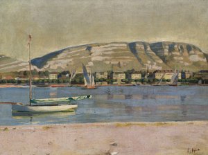 Genfer Hafen und der Saleve von Ferdinand Hodler