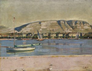 Genfer Hafen und der Saleve, 1878