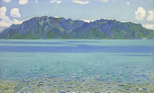 Le Grammont, von Hodler, Ferdinand (1853-1918). Öl auf Leinwand von Ferdinand Hodler