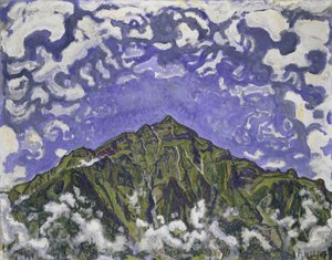 Der Niesen von Heustrich aus gesehen, 1910