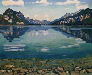 Thunersee mit Spiegelung, 1904