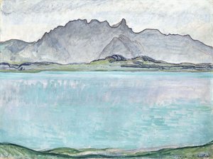 Thunersee mit den Stockhornbergen, 1910 von Ferdinand Hodler