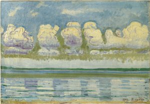 Blick auf den Genfersee und den Schweizer Jura von Ferdinand Hodler