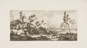 Landschaft - Junge mit Pferd