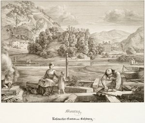 Montag: Rosenecker Garten vor Salzburg von Ferdinand Olivier