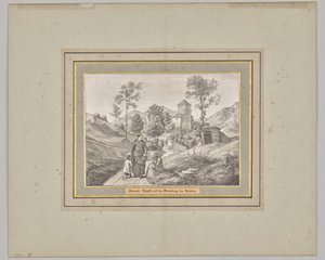 Mittwoch. Fußweg auf dem Mönchsberg bei Salzburg von Ferdinand Olivier