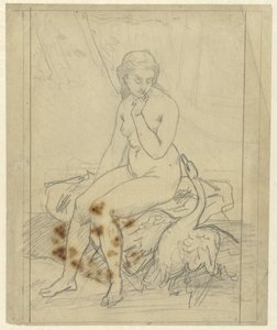 Sitzende Leda mit dem Schwan