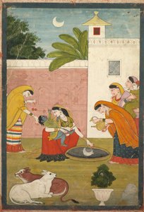 Krishna greift nach dem Mond