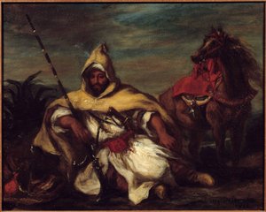 Ein Araber. von Ferdinand Victor Eugene Delacroix