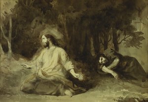 Christus am Ölberg, 1826 von Ferdinand Victor Eugene Delacroix