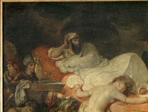 Detail: Tod des Sardanapal