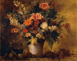 Blumen und Früchte von Ferdinand Victor Eugene Delacroix