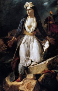 Griechenland auf den Ruinen von Missolonghi, 1826 von Ferdinand Victor Eugene Delacroix