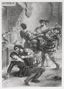 Hamlet: Der Tod von Hamlet von Ferdinand Victor Eugene Delacroix