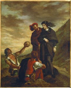 Hamlet und Horatio auf dem Kirchhof