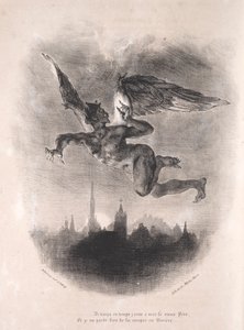 Illustrationen zu Faust: Mephistopheles in der Luft