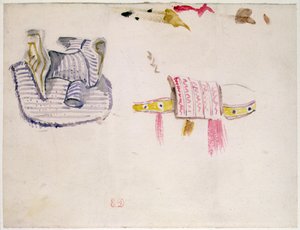 Studien arabischer Sättel, ca. 1832 von Ferdinand Victor Eugene Delacroix