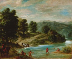 Die Ufer des Flusses Sebou, 1858