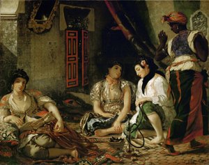 Die Frauen von Algier in ihrem Apartment von Ferdinand Victor Eugene Delacroix
