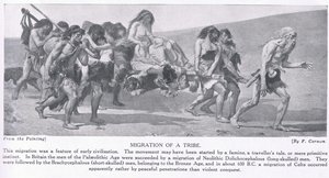 Migration eines Stammes, Illustration aus 