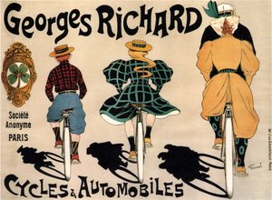 Fahrräder und Autos Georges Richard, 1896 von Fernand Fernel