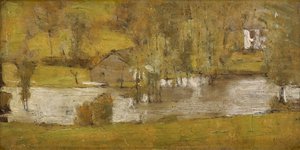 A Fosset; La Crue, 1881 von Fernand Khnopff
