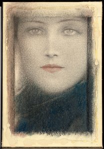 Kopf einer Frau, ca. 1910 von Fernand Khnopff