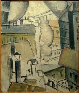 Rauch über den Dächern, 1911 von Fernand Leger