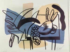 Stilleben mit Frucht von Fernand Leger