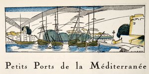 Mittelmeerhafen aus Gazette de Bon Ton, veröffentlicht 1920 von Fernand Siméon