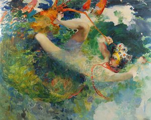 Prinzessin Vasilisa und der Riesenhummer nach dem Märchen Feuervogel und Prinzessin Vasilissa