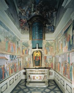 Italien, Florenz, Kirche Santa Maria del Carmine, Brancacci-Kapelle von Filippino Lippi