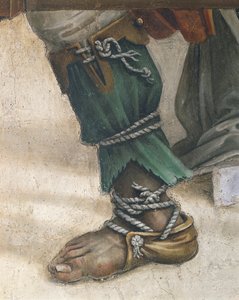 Der heilige Johannes Evangelist erweckt Drusiana (Detail) von Filippino Lippi