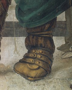 Der heilige Philipp vertreibt den Drachen aus dem Tempel von Hieropolis (Detail)